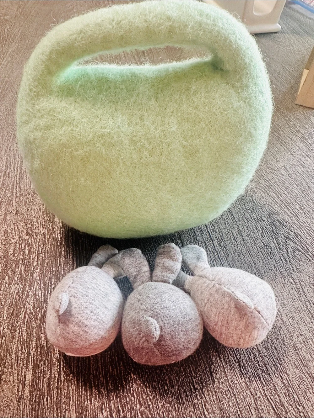 Lovevery Felt Burrow Bunny Hideaway Baby Toy